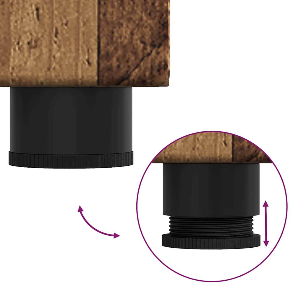 vidaXL Πλαϊνό γραφείο Παλιό ξύλο 55,5 x 29 x 100 εκ Επεξεργασμένο ξύλο