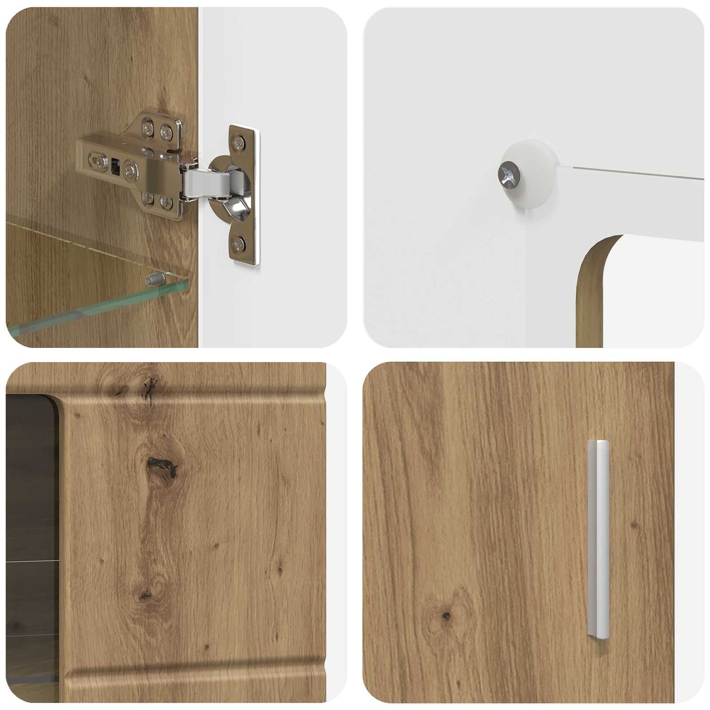 vidaXL Πλαϊνό γραφείο με ράφι FLORIN Artisan Oak 55,5 x 29 x 100 εκ