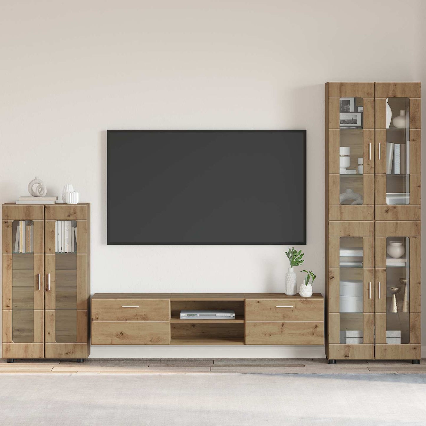 vidaXL Πλαϊνό γραφείο με ράφι FLORIN Artisan Oak 55,5 x 29 x 100 εκ