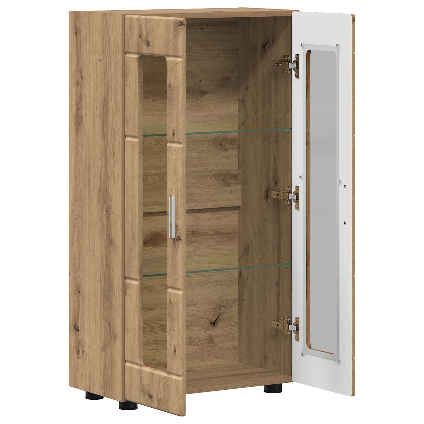 vidaXL Πλαϊνό γραφείο με ράφι FLORIN Artisan Oak 55,5 x 29 x 100 εκ