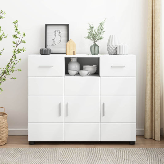 vidaXL Ξύλινο Ντουλάπι Λευκό 88,5 x 30,5 x 73 εκ Επεξεργασμένο ξύλο