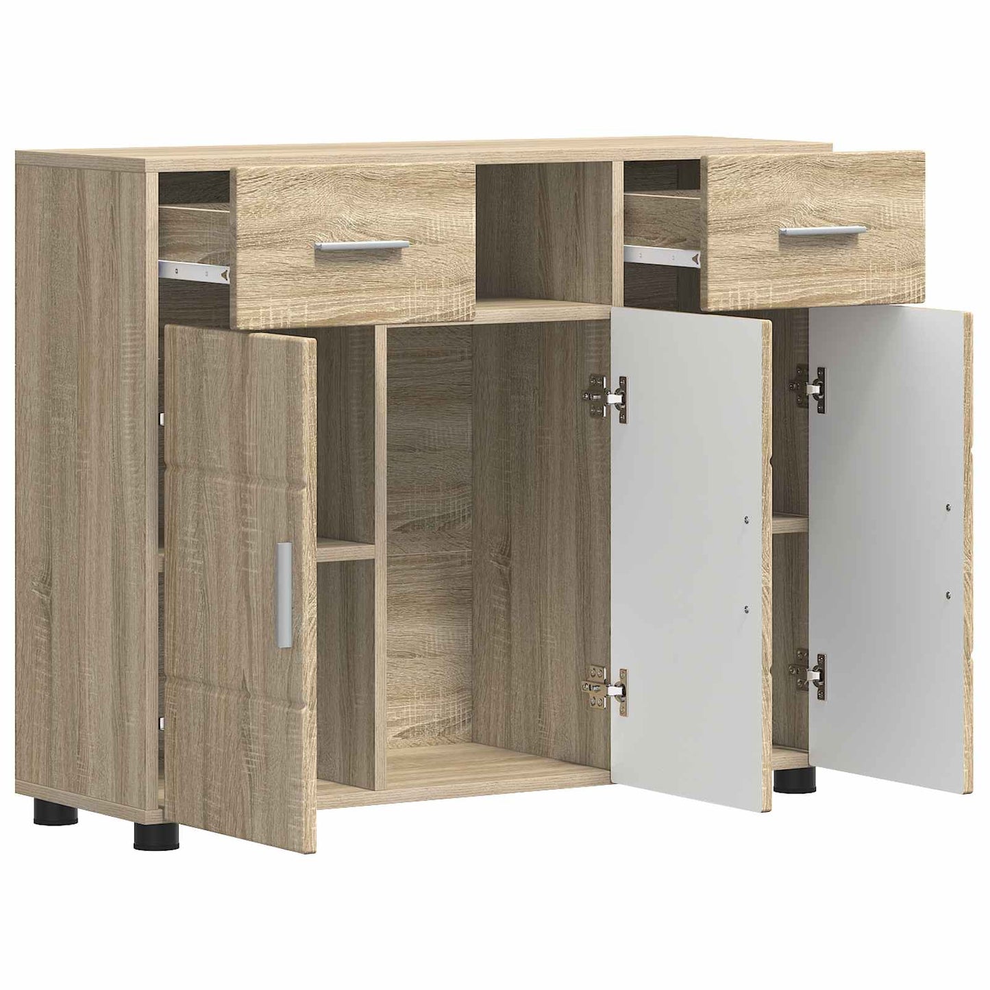 vidaXL Ξύλινο Ντουλάπι με συρτάρι Δρύς Sonoma 88,5 x 30,5 x 73 εκ