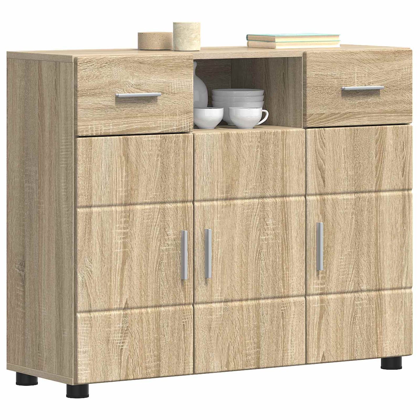 vidaXL Ξύλινο Ντουλάπι με συρτάρι Δρύς Sonoma 88,5 x 30,5 x 73 εκ