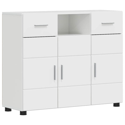vidaXL Ξύλινο Ντουλάπι Υψηλής γυαλάδας λευκό 88,5 x 30,5 x 73 εκ