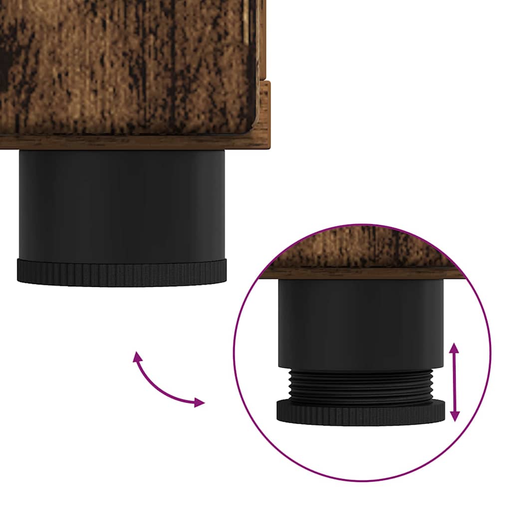 vidaXL Πλαϊνό γραφείο με συρτάρι Παλαιό ξύλο 88,5 x 30,5 x 73 εκ