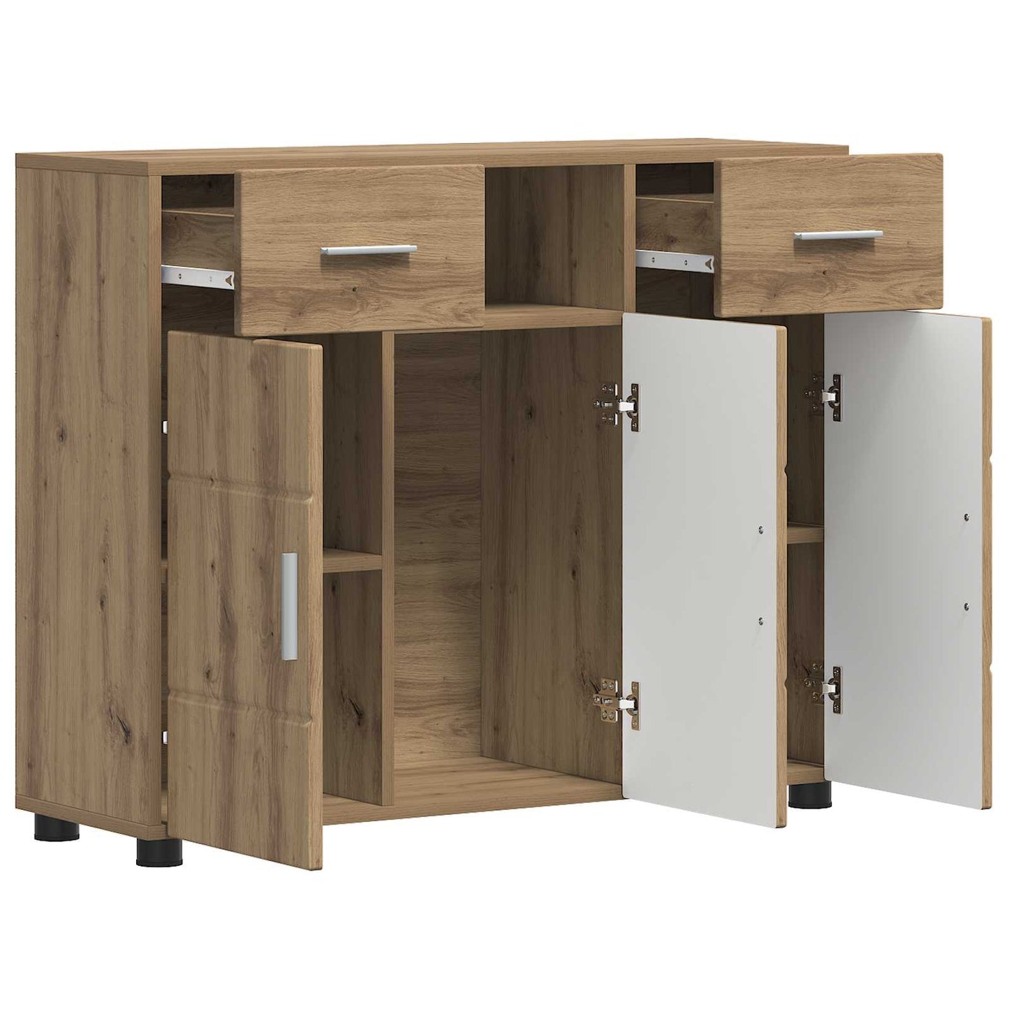 vidaXL Ξύλινο Ντουλάπι με συρτάρι Artisan Oak 88,5 x 30,5 x 73 εκ