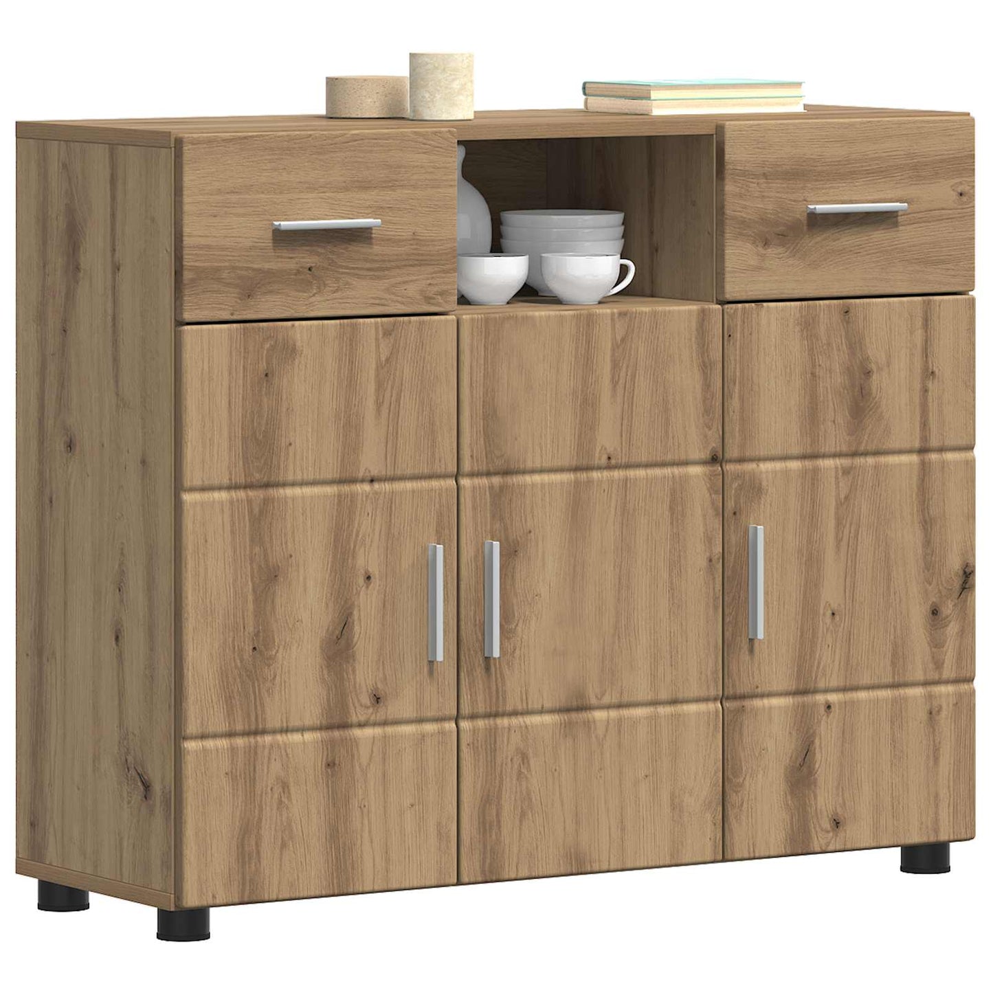 vidaXL Ξύλινο Ντουλάπι με συρτάρι Artisan Oak 88,5 x 30,5 x 73 εκ