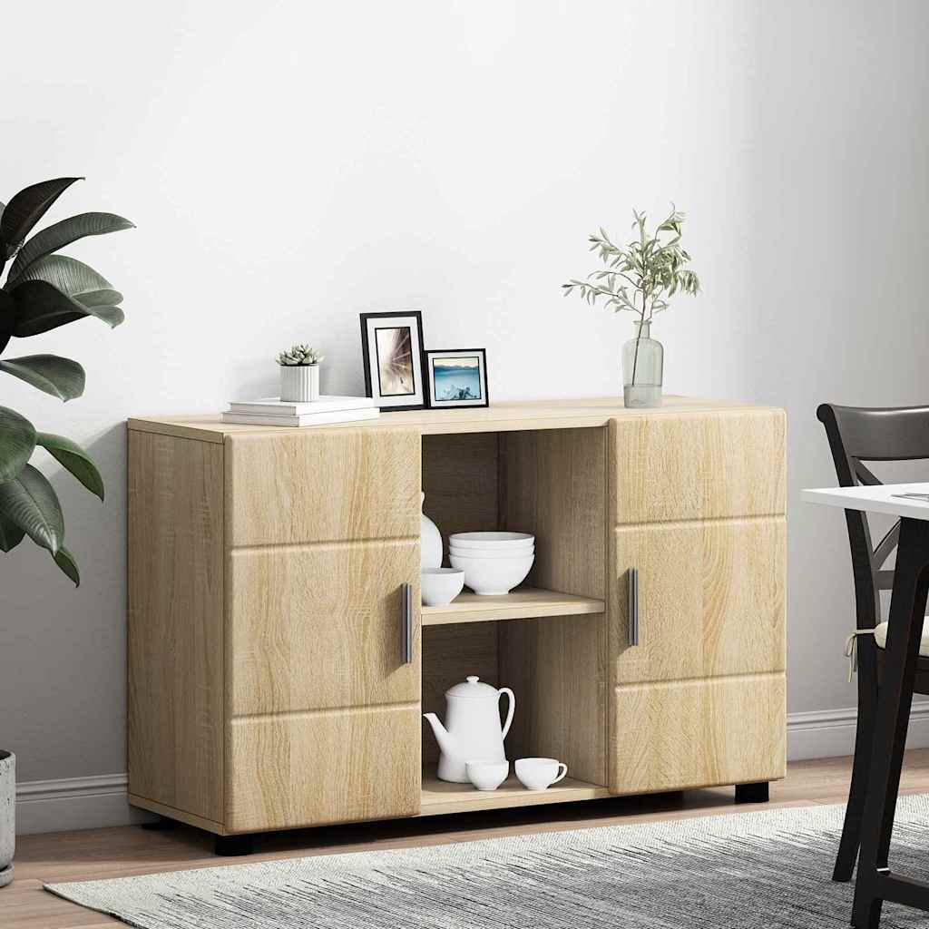 vidaXL Πλαϊνό γραφείο με ράφι FLORIN Δρύς Sonoma 88,5 x 30,5 x 55,5 εκ