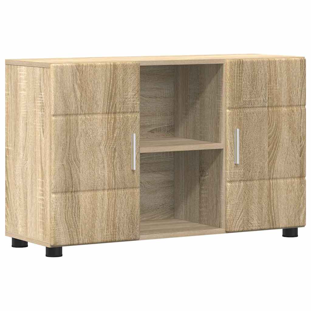 vidaXL Πλαϊνό γραφείο με ράφι FLORIN Δρύς Sonoma 88,5 x 30,5 x 55,5 εκ