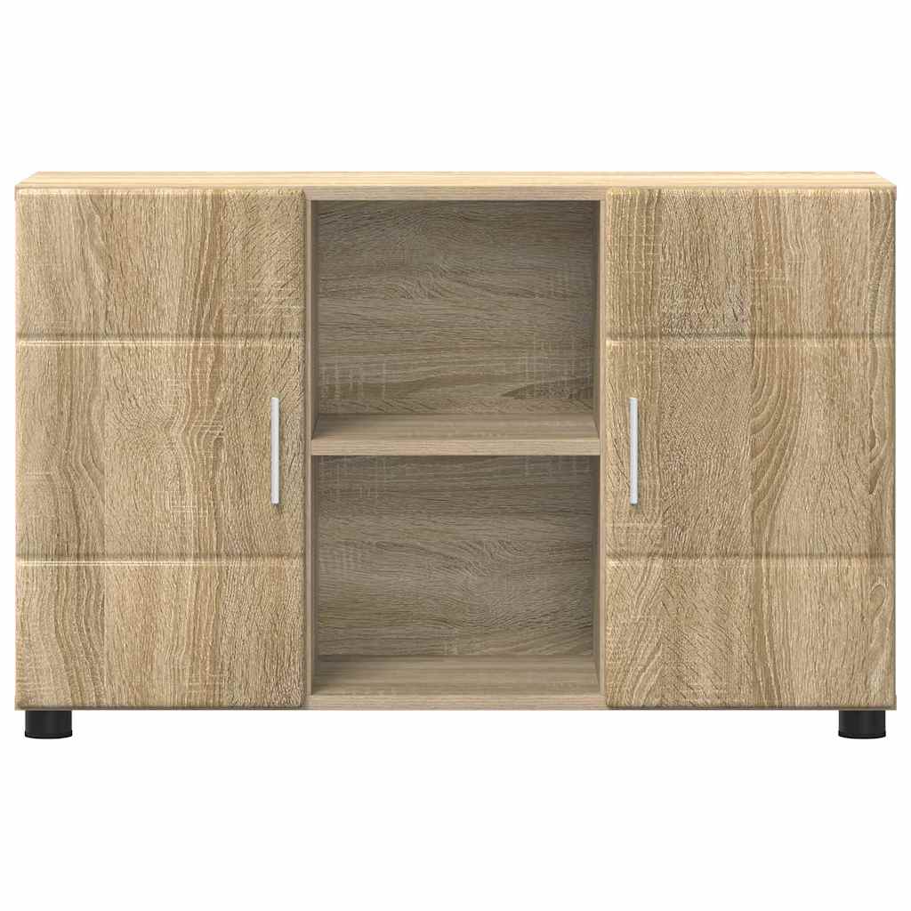 vidaXL Πλαϊνό γραφείο με ράφι FLORIN Δρύς Sonoma 88,5 x 30,5 x 55,5 εκ
