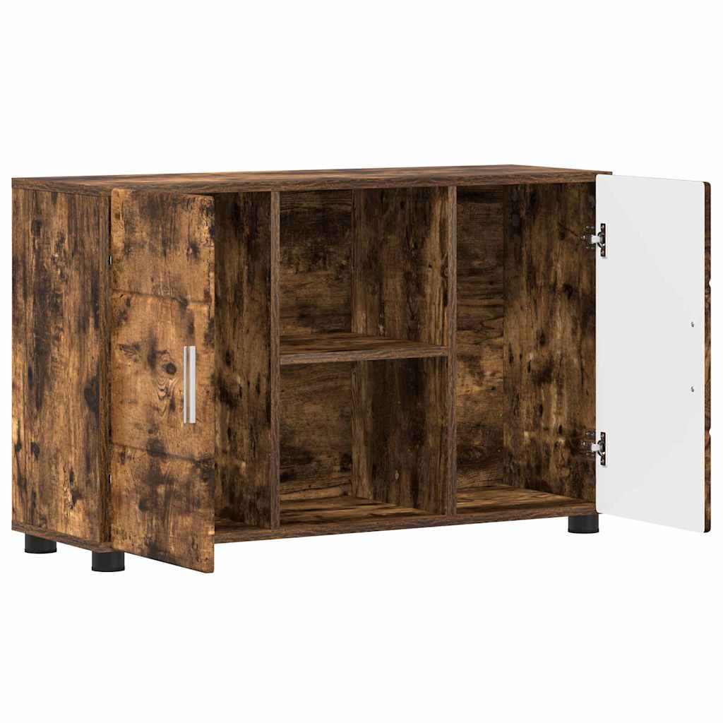 vidaXL Πλαϊνό γραφείο FLORIN Καπνιστό Δρύς 88,5 x 30,5 x 55,5 εκ
