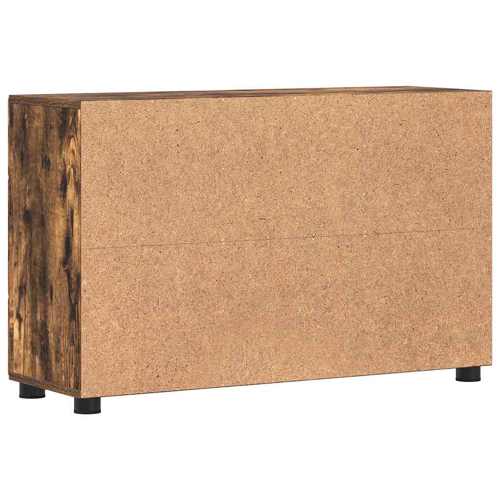 vidaXL Πλαϊνό γραφείο FLORIN Καπνιστό Δρύς 88,5 x 30,5 x 55,5 εκ