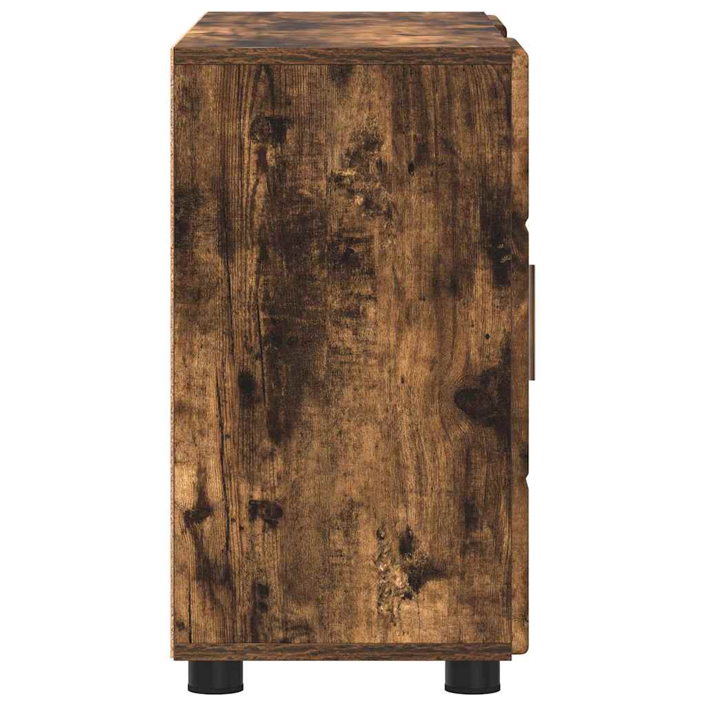 vidaXL Πλαϊνό γραφείο FLORIN Καπνιστό Δρύς 88,5 x 30,5 x 55,5 εκ
