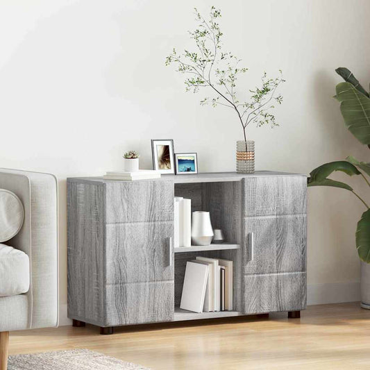 vidaXL Πλαϊνό γραφείο FLORIN Γκρίζο Σονομα 88,5 x 30,5 x 55,5 εκ
