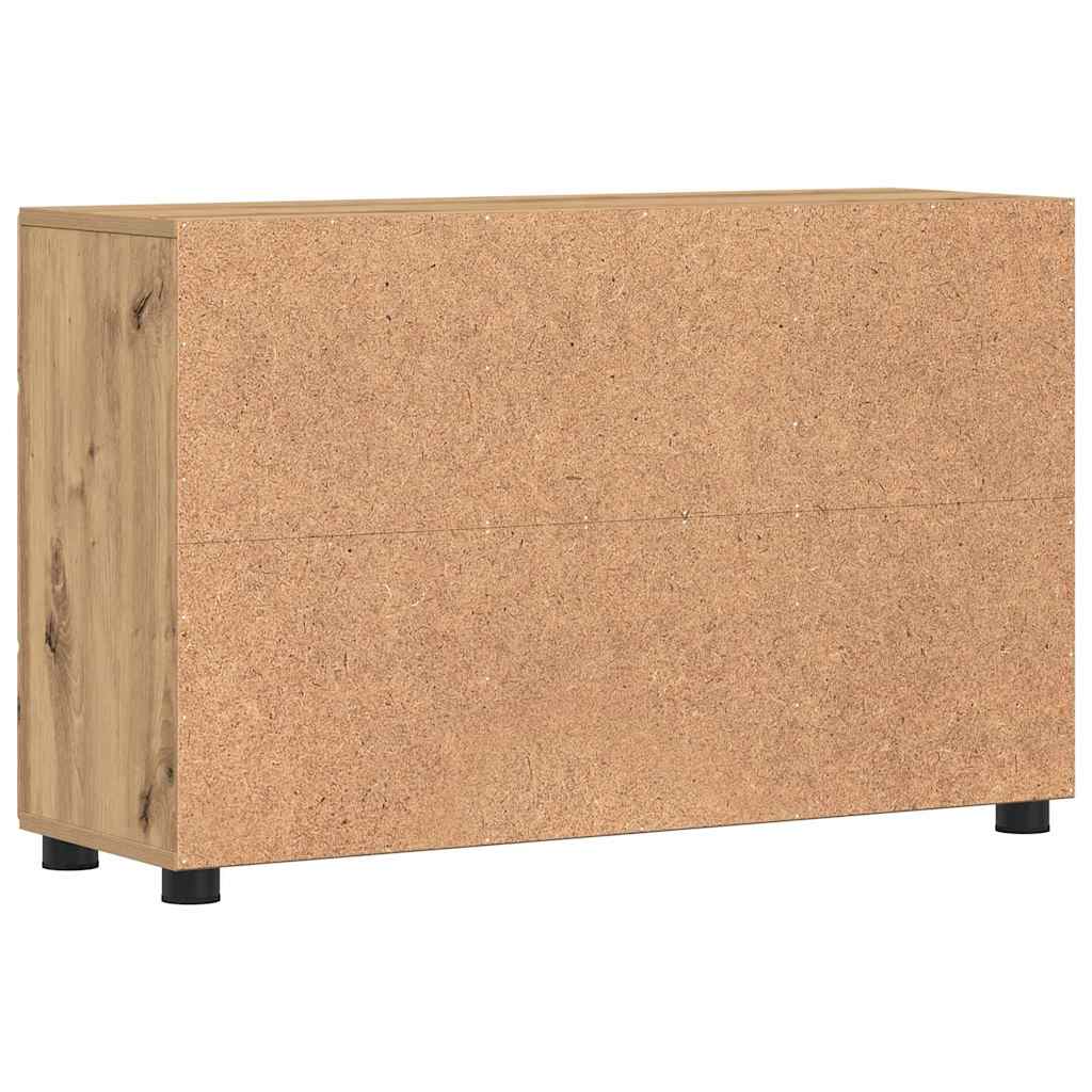 vidaXL Πλαϊνό γραφείο με ράφι FLORIN Artisan Oak 88,5 x 30,5 x 55,5 εκ
