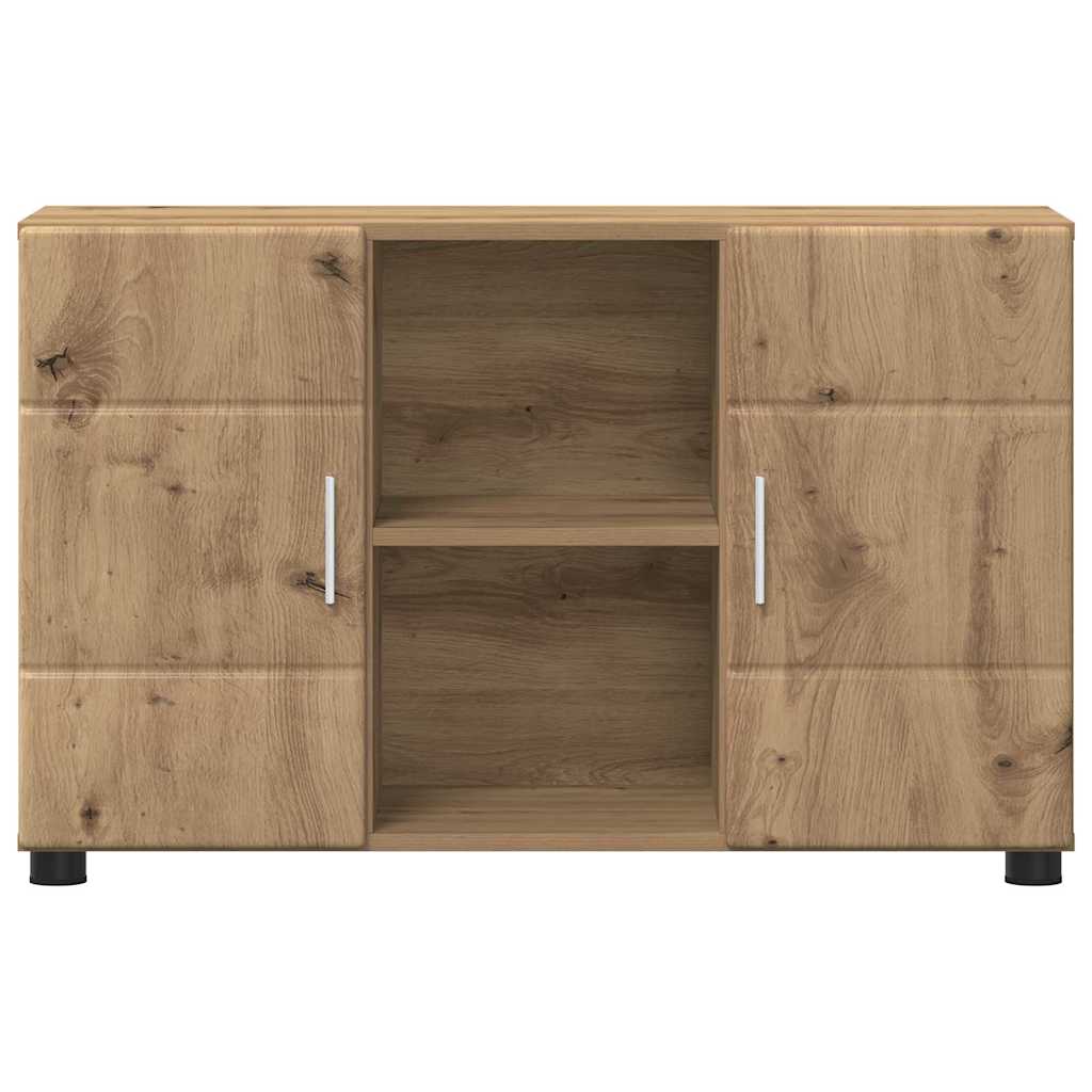 vidaXL Πλαϊνό γραφείο με ράφι FLORIN Artisan Oak 88,5 x 30,5 x 55,5 εκ