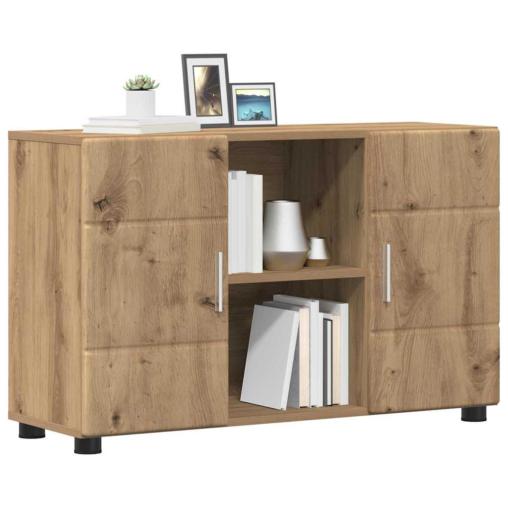 vidaXL Πλαϊνό γραφείο με ράφι FLORIN Artisan Oak 88,5 x 30,5 x 55,5 εκ