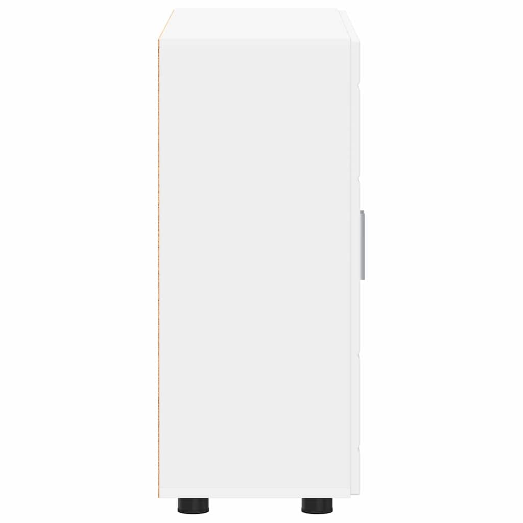 vidaXL Πλαϊνό γραφείο Λευκό 55,5 x 29 x 100 εκ Επεξεργασμένο ξύλο