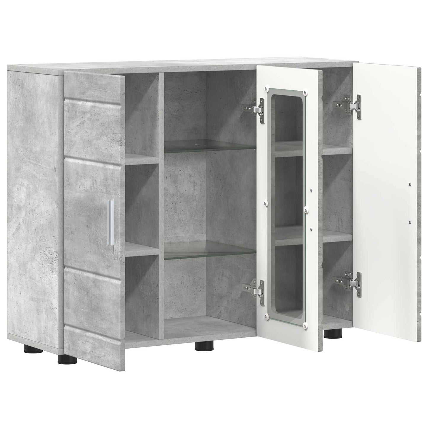 vidaXL Ξύλινο Ντουλάπι Σκυρόδεμα Γκρι 88,5 x 30,5 x 73 εκ