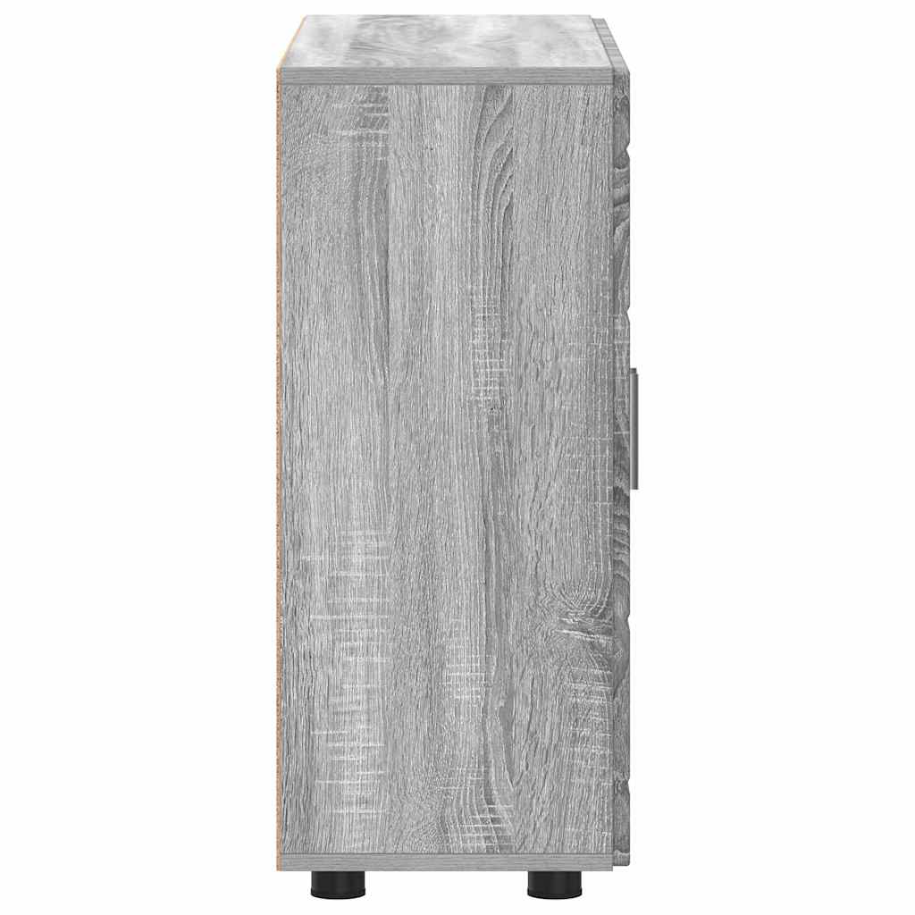 vidaXL Πλαϊνό γραφείο με αποθήκευση Γκρι sonoma 55,5 x 29 x 100 εκ