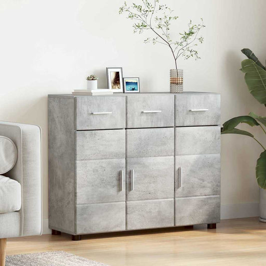 vidaXL Πλαϊνό γραφείο FLORIN Σκυρόδεμα Γκρι 88,5 x 30,5 x 73 εκ