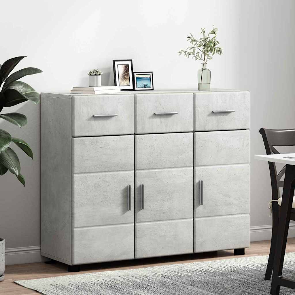 vidaXL Πλαϊνό γραφείο FLORIN Σκυρόδεμα Γκρι 88,5 x 30,5 x 73 εκ