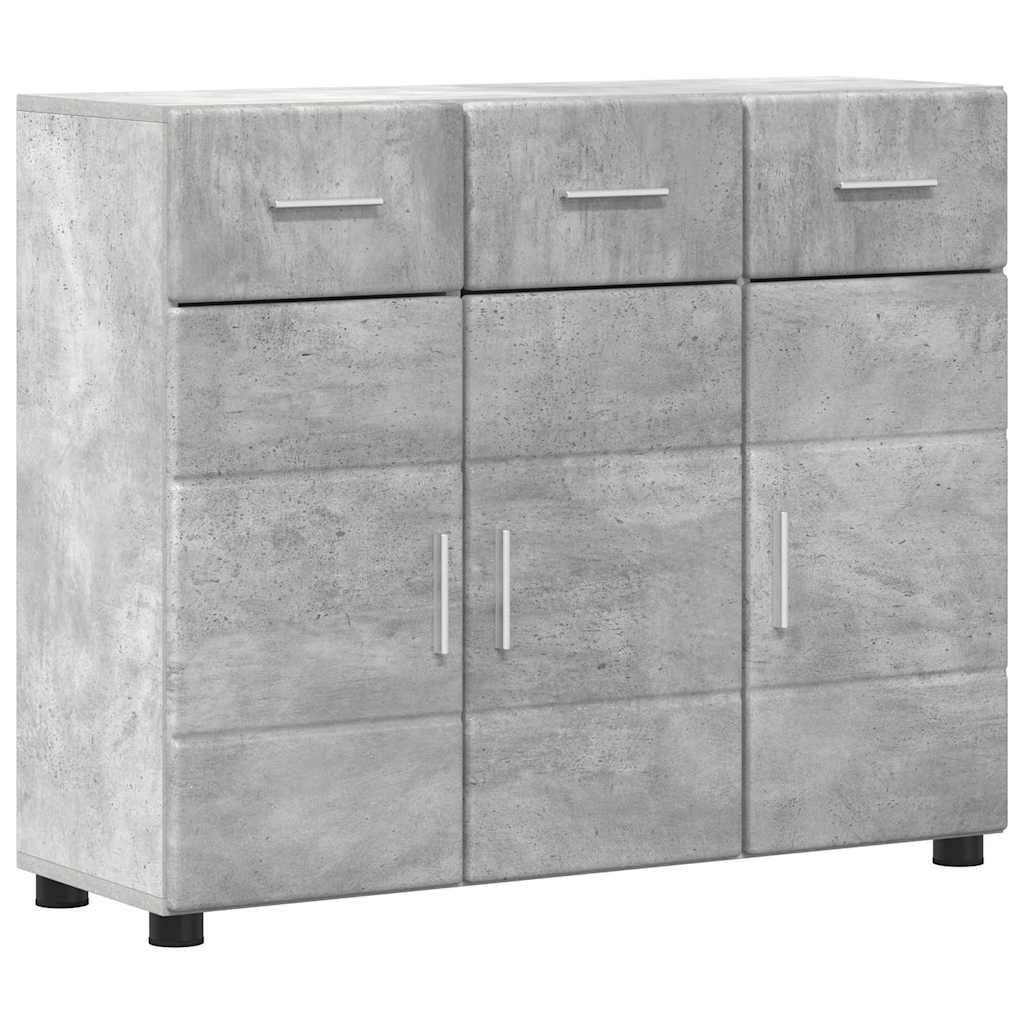 vidaXL Πλαϊνό γραφείο FLORIN Σκυρόδεμα Γκρι 88,5 x 30,5 x 73 εκ