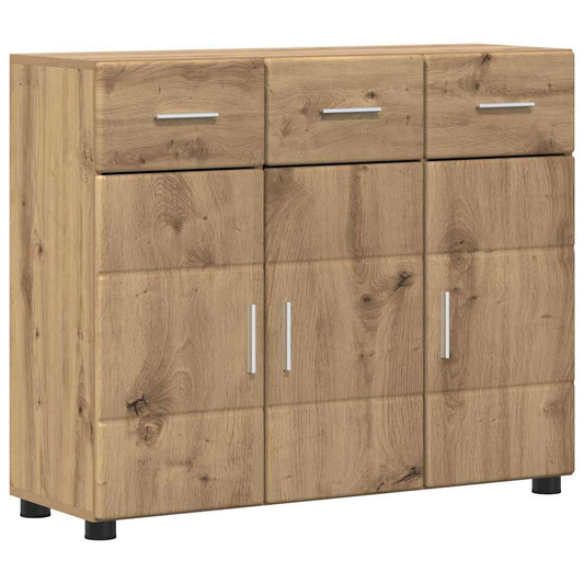 vidaXL Πλαϊνό γραφείο με ράφι FLORIN Artisan Oak 88,5 x 30,5 x 73 εκ