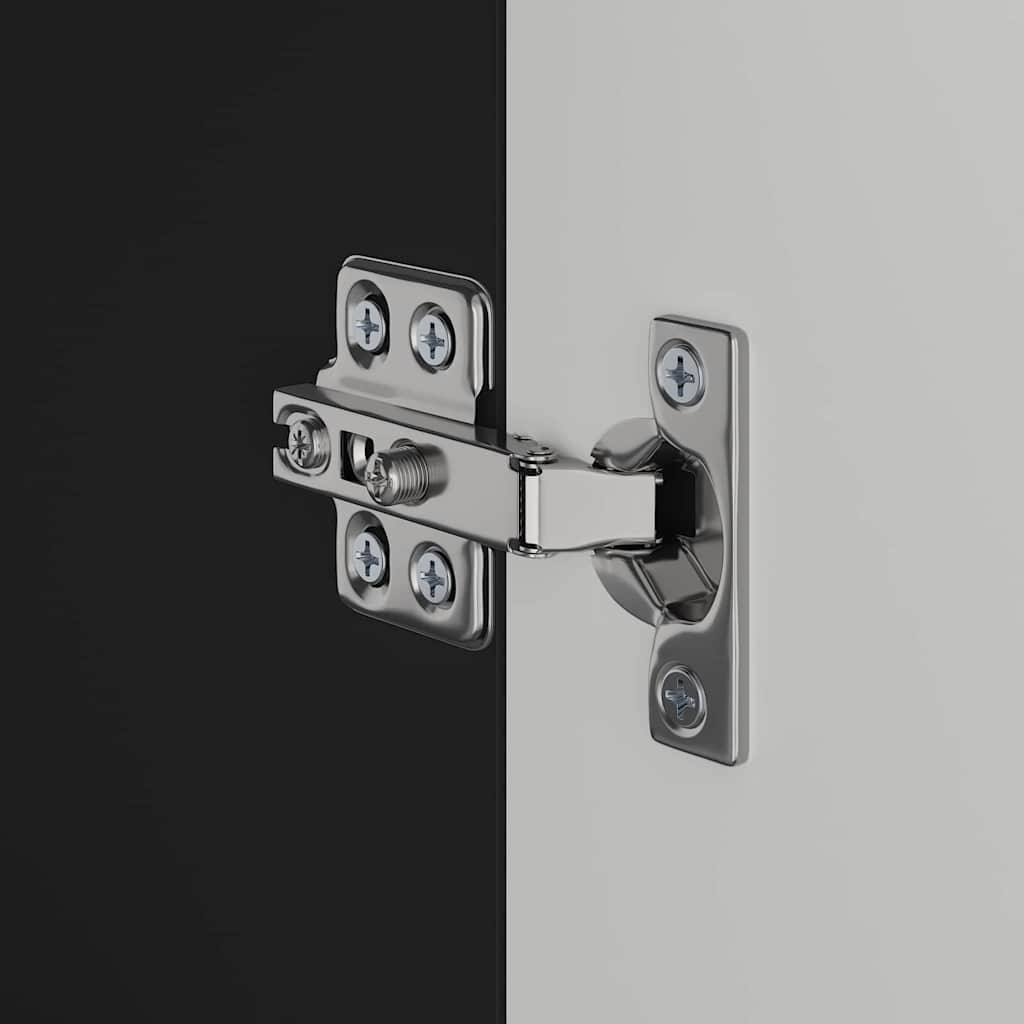 vidaXL Σετ Ντουλαπιών Μπάνιου TULUM Μαύρο 60 x 34 x 63 εκ