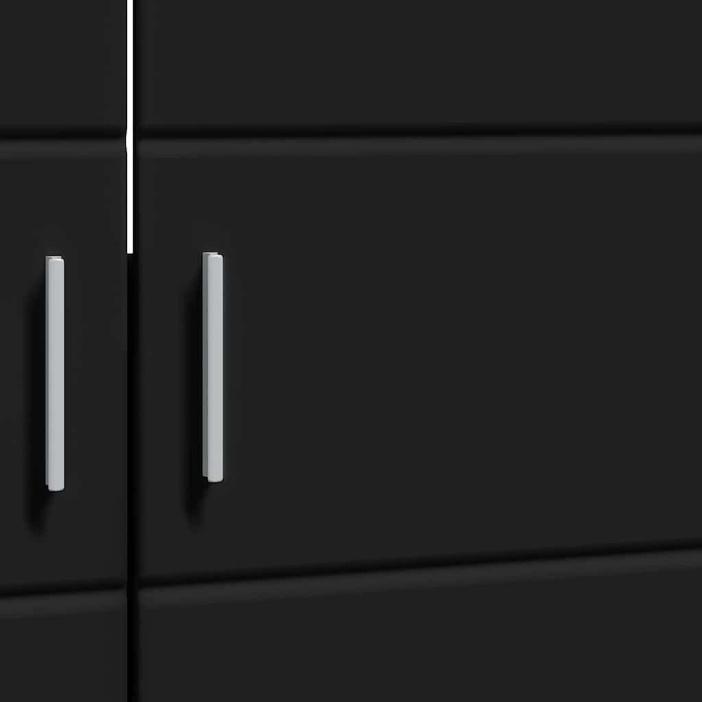 vidaXL Σετ Ντουλαπιών Μπάνιου TULUM Μαύρο 60 x 34 x 63 εκ