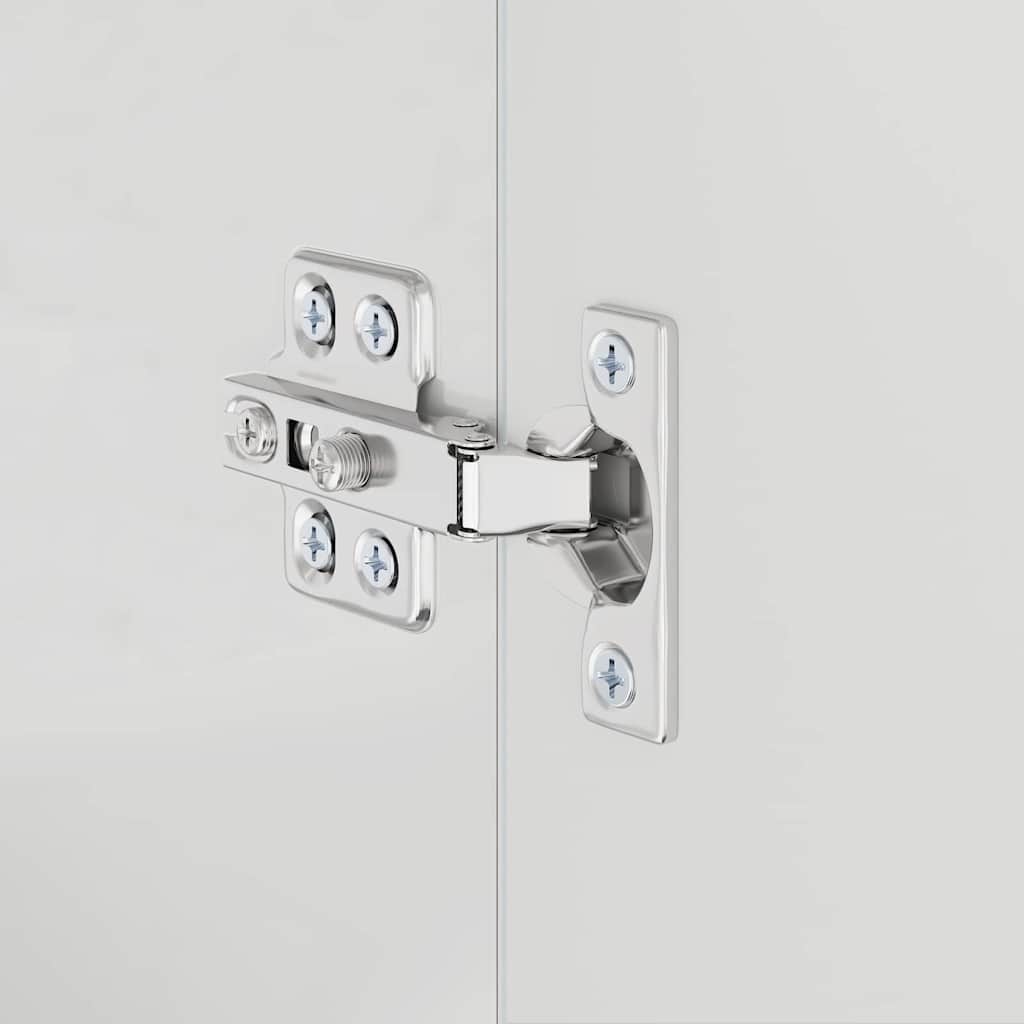 vidaXL Σετ Ντουλαπιών Μπάνιου TULUM Υψηλής γυαλάδας λευκό