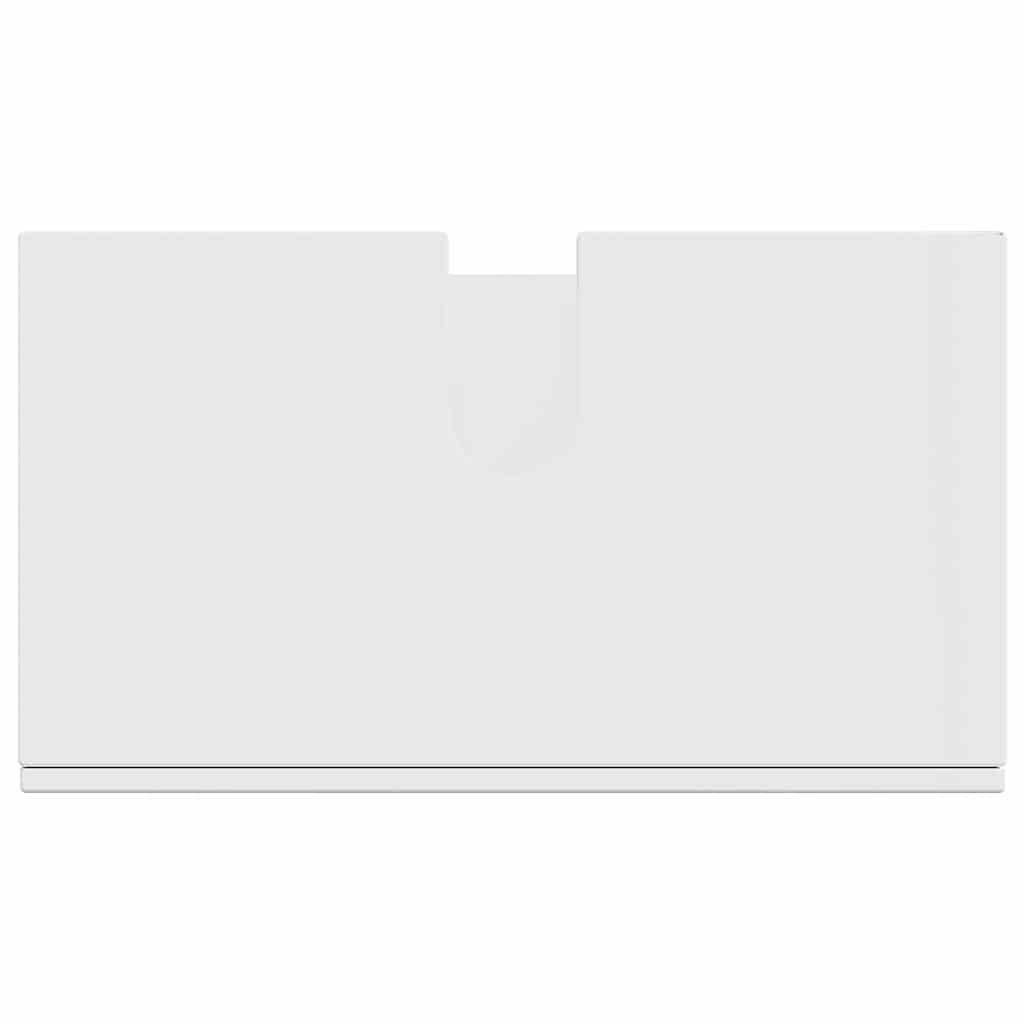 vidaXL Σετ Ντουλαπιών Μπάνιου TULUM Υψηλής γυαλάδας λευκό