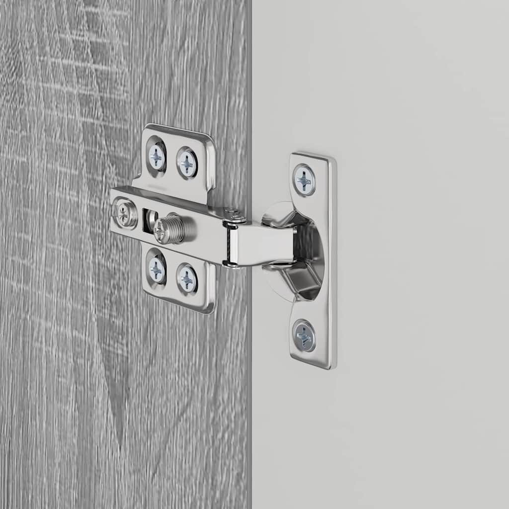 vidaXL Σετ Ντουλαπιών Μπάνιου TULUM Γκρίζο Σονομα 60 x 34 x 63 εκ