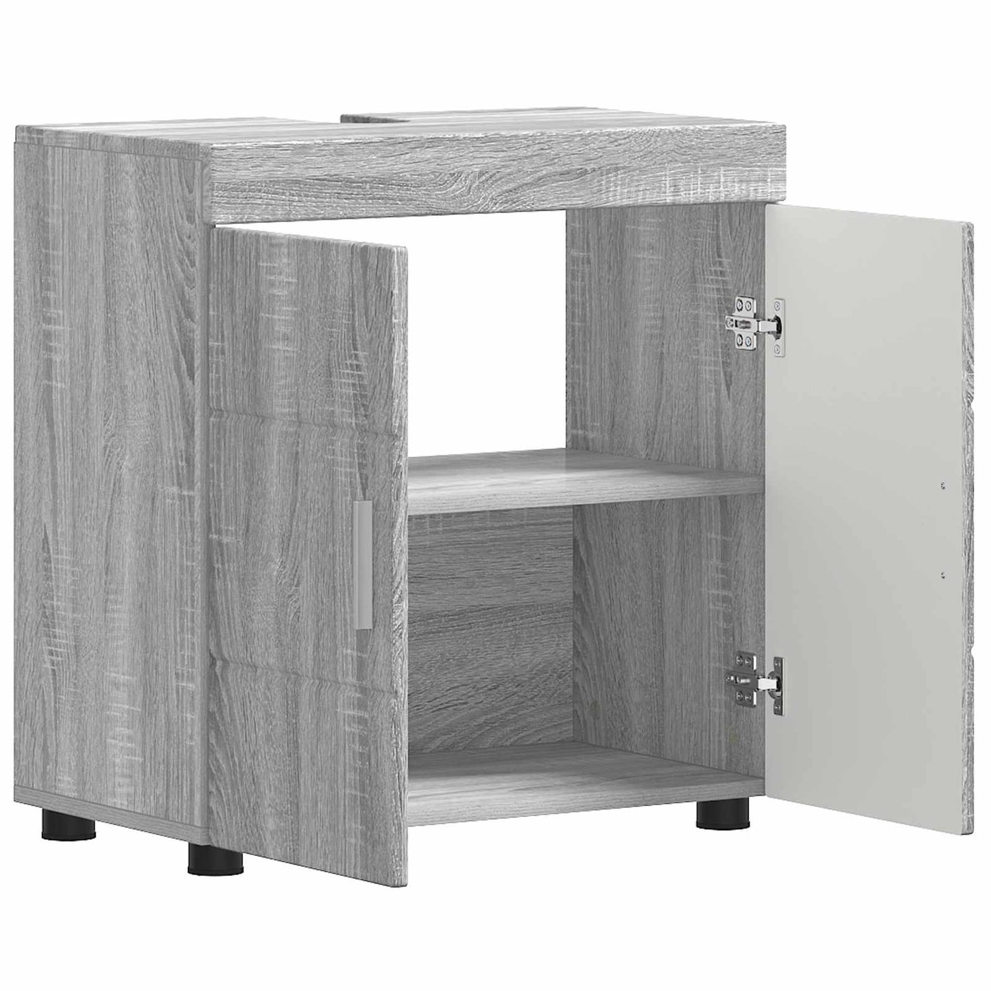 vidaXL Σετ Ντουλαπιών Μπάνιου TULUM Γκρίζο Σονομα 60 x 34 x 63 εκ