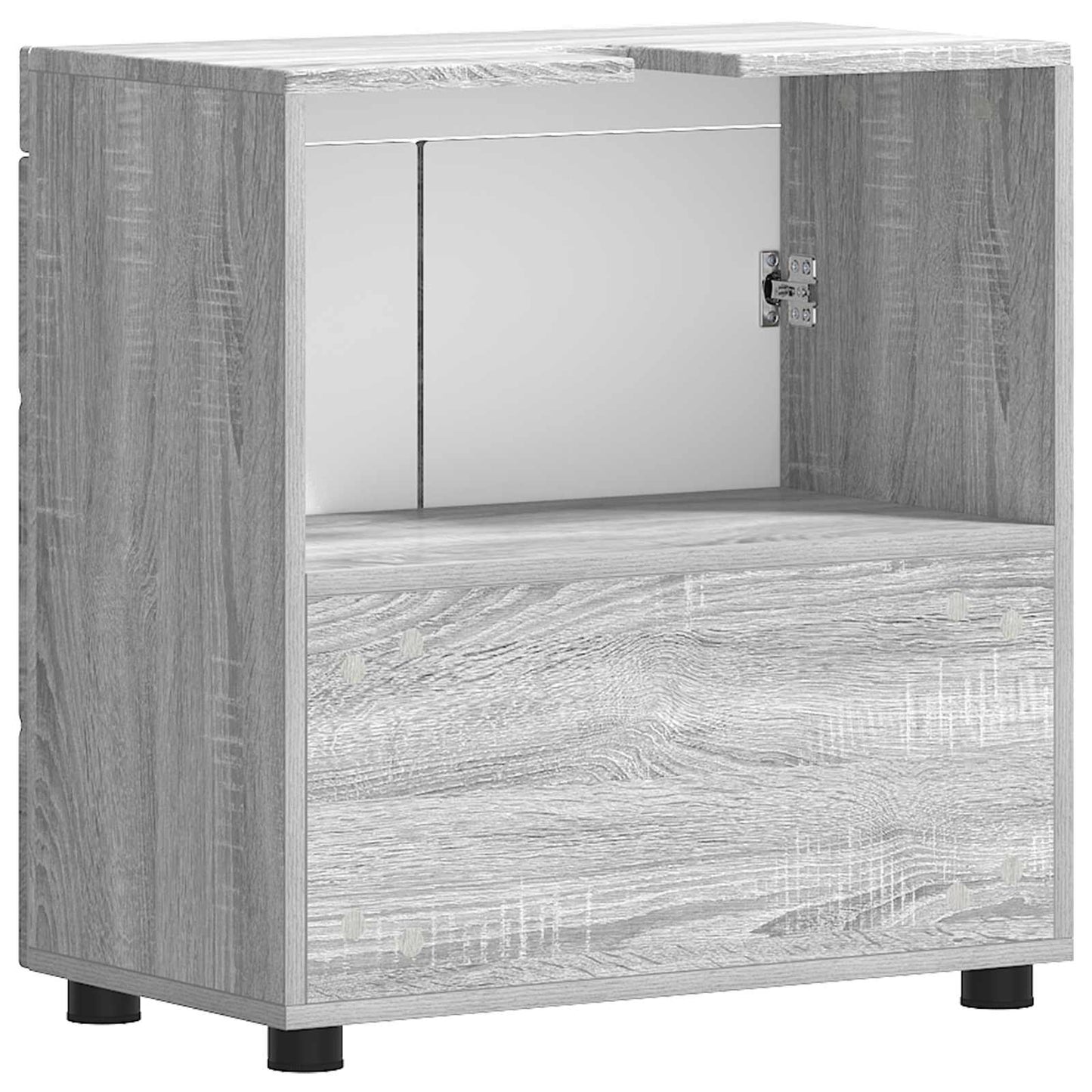 vidaXL Σετ Ντουλαπιών Μπάνιου TULUM Γκρίζο Σονομα 60 x 34 x 63 εκ