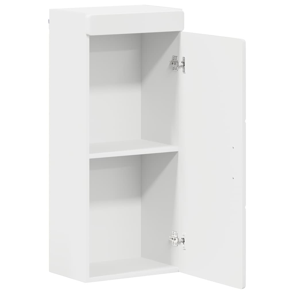 vidaXL Ντουλάπα τοίχου μπάνιου με ράφι TULUM Λευκό 37 x 24,5 x 86 εκ