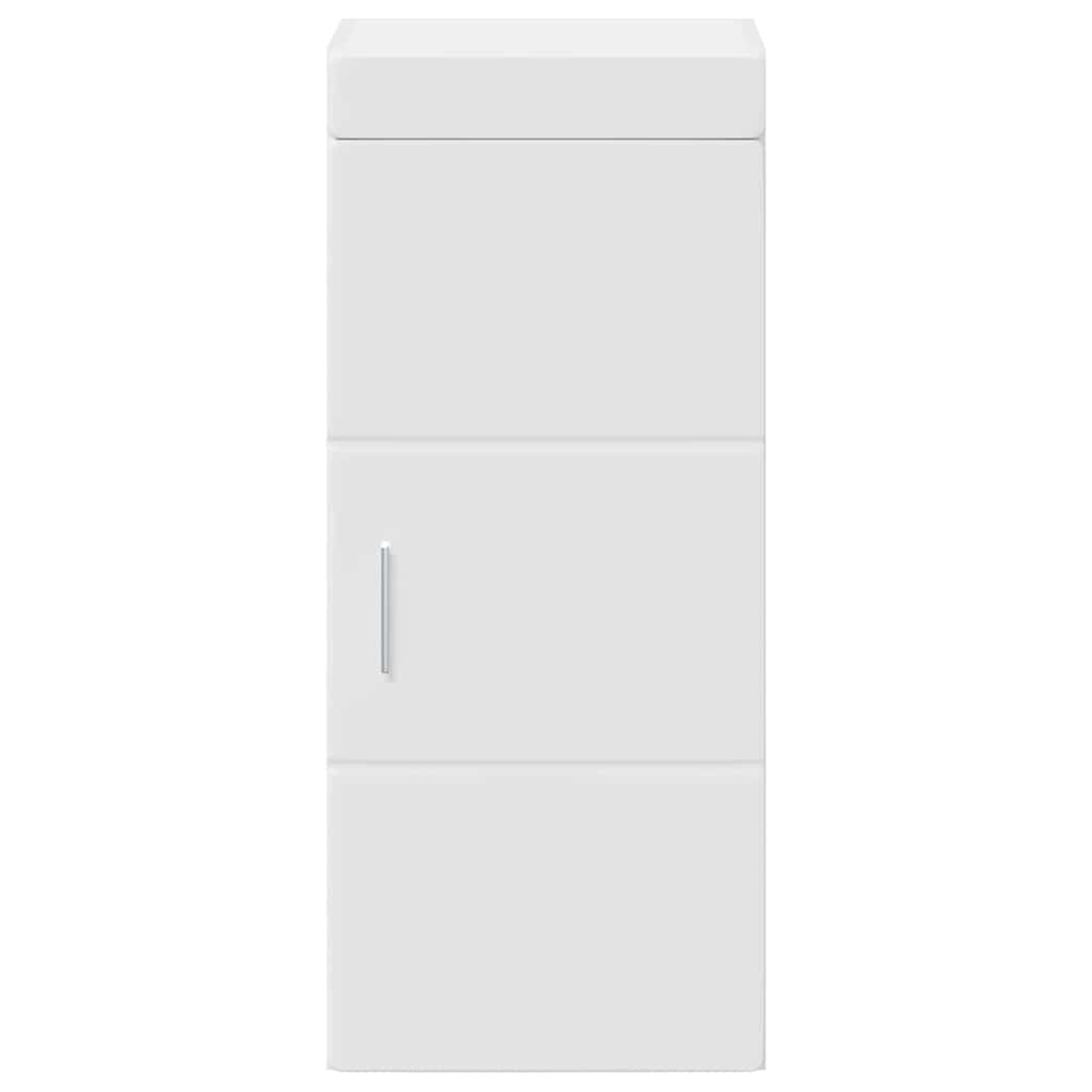 vidaXL Ντουλάπα τοίχου μπάνιου με ράφι TULUM Λευκό 37 x 24,5 x 86 εκ