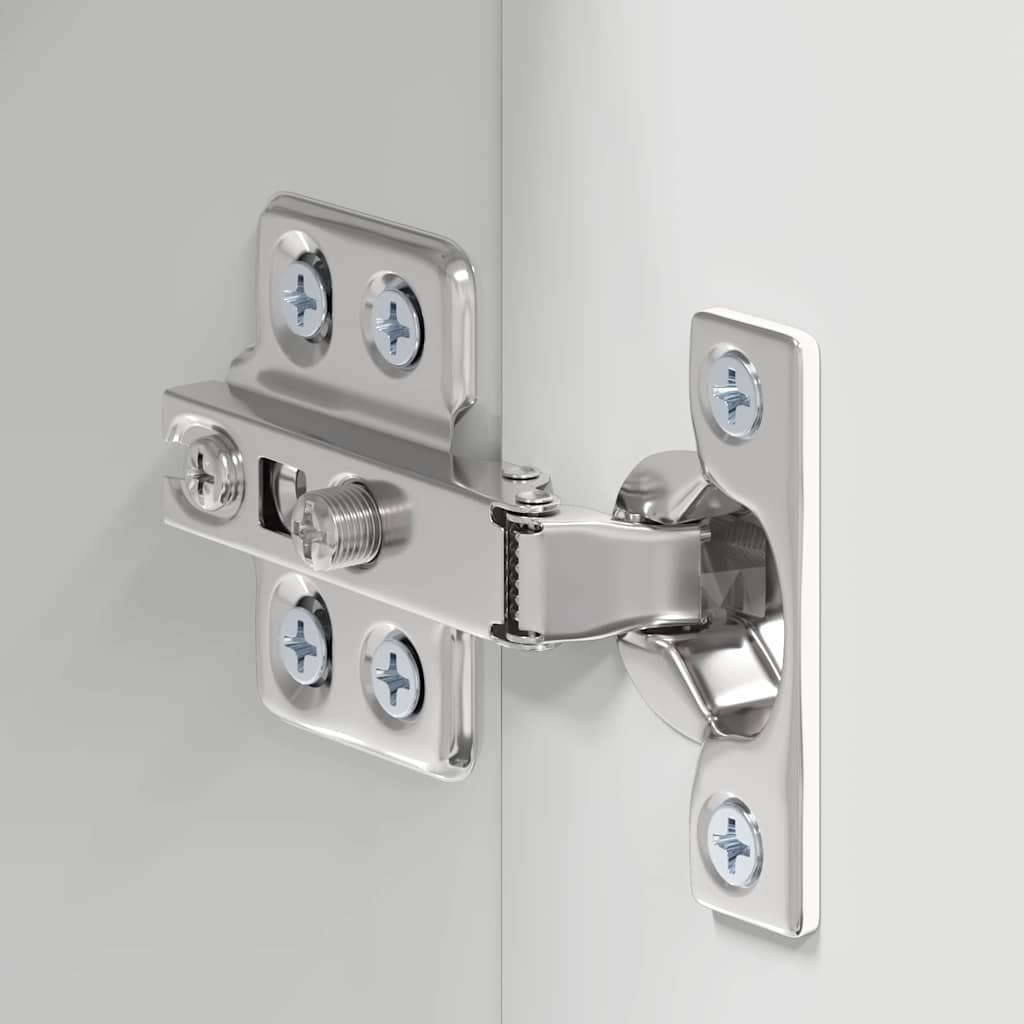 vidaXL Ντουλάπα τοίχου μπάνιου με ράφι TULUM Υψηλής γυαλάδας λευκό