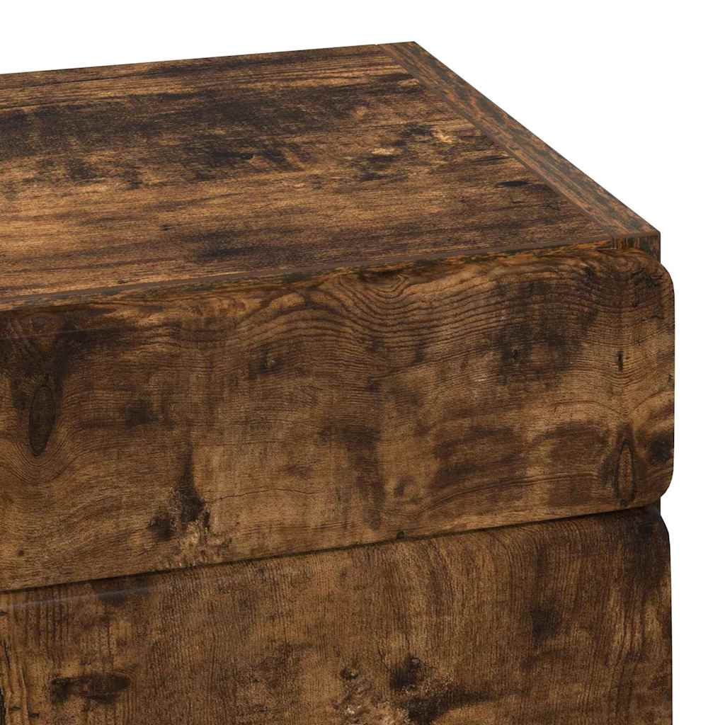 vidaXL Ντουλάπα τοίχου μπάνιου TULUM Καπνιστό Δρύς 37 x 24,5 x 86 εκ