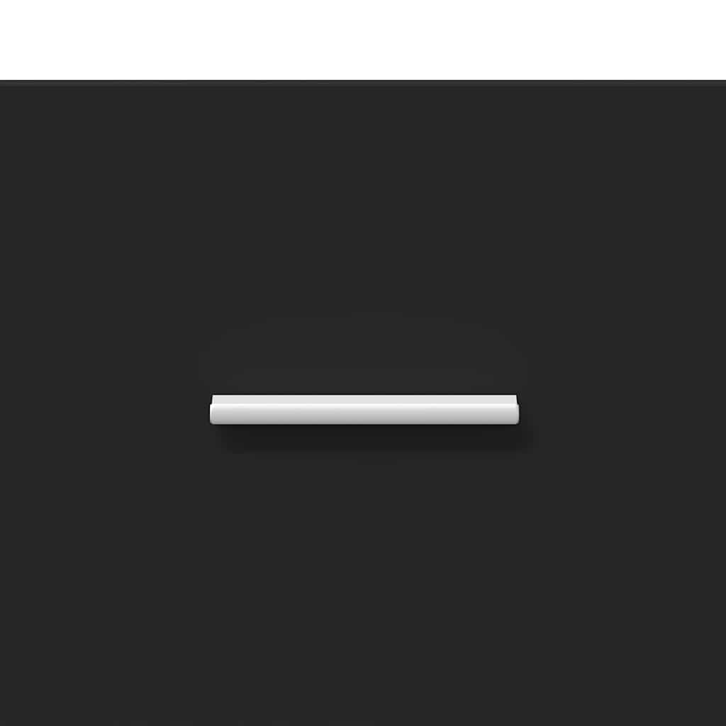 vidaXL Σετ Ντουλαπιών Μπάνιου με συρτάρι TULUM Μαύρο 37 x 31,5 x 82 εκ