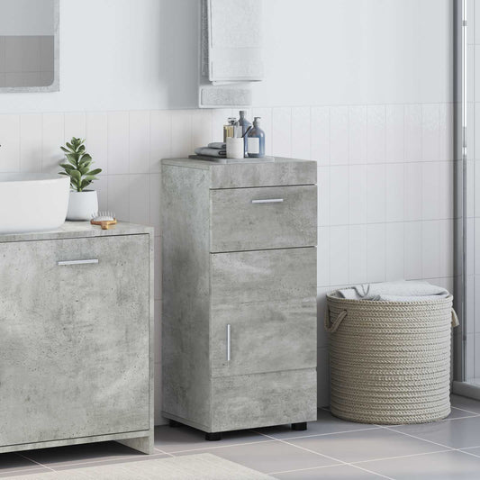vidaXL Σετ Ντουλαπιών Μπάνιου TULUM Σκυρόδεμα Γκρι 37 x 31,5 x 82 εκ