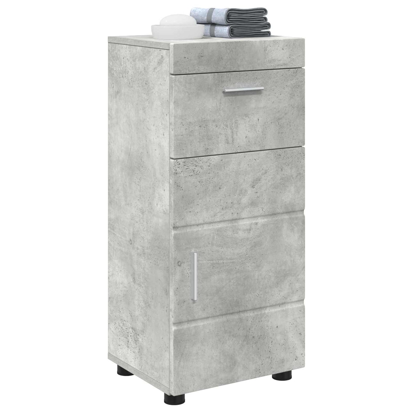 vidaXL Σετ Ντουλαπιών Μπάνιου TULUM Σκυρόδεμα Γκρι 37 x 31,5 x 82 εκ