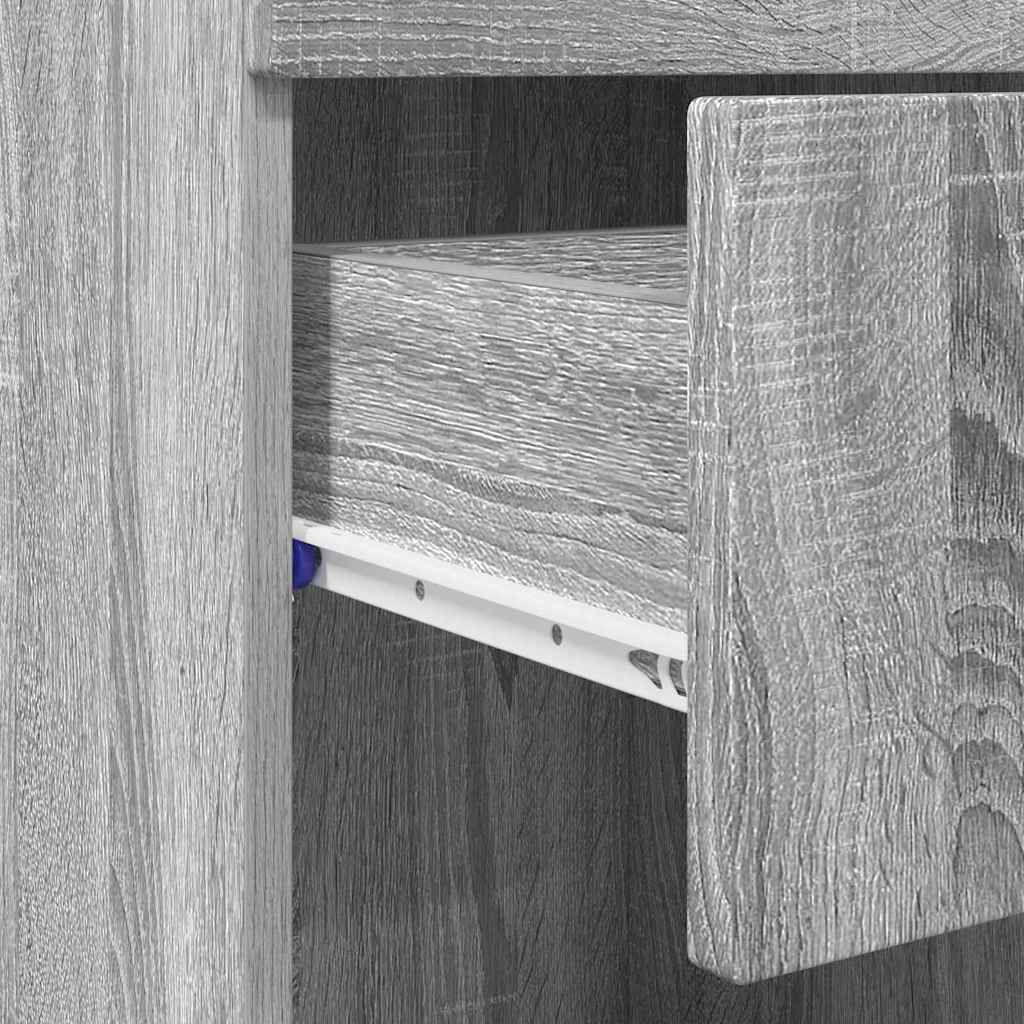 vidaXL Σετ Ντουλαπιών Μπάνιου TULUM Γκρίζο Σονομα 37 x 31,5 x 82 εκ