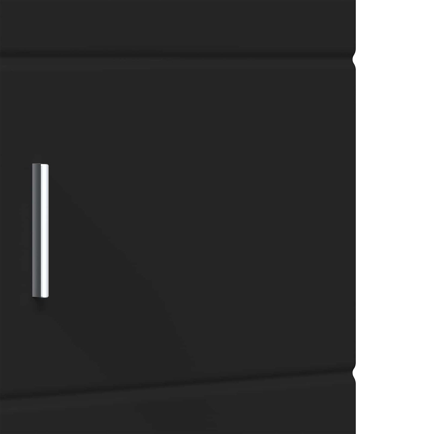 vidaXL Σετ Ντουλαπιών Μπάνιου TULUM Μαύρο 37 x 31,5 x 203 εκ