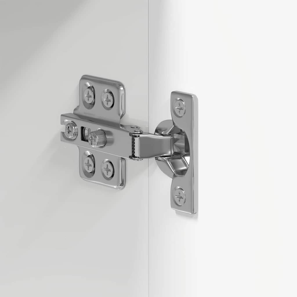 vidaXL Σετ Ντουλαπιών Μπάνιου TULUM Υψηλής γυαλάδας λευκό