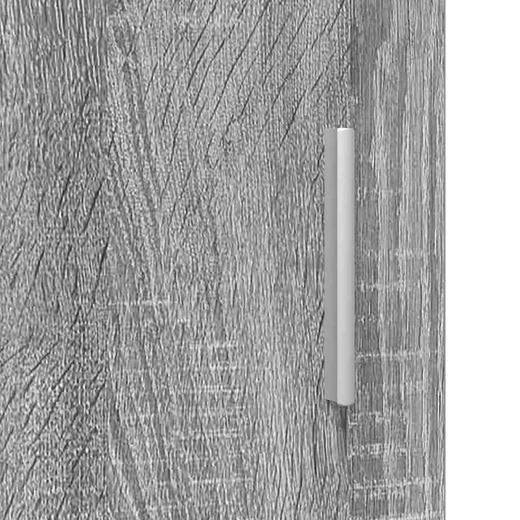 vidaXL Σετ Ντουλαπιών Μπάνιου TULUM Γκρίζο Σονομα 37 x 31,5 x 203 εκ