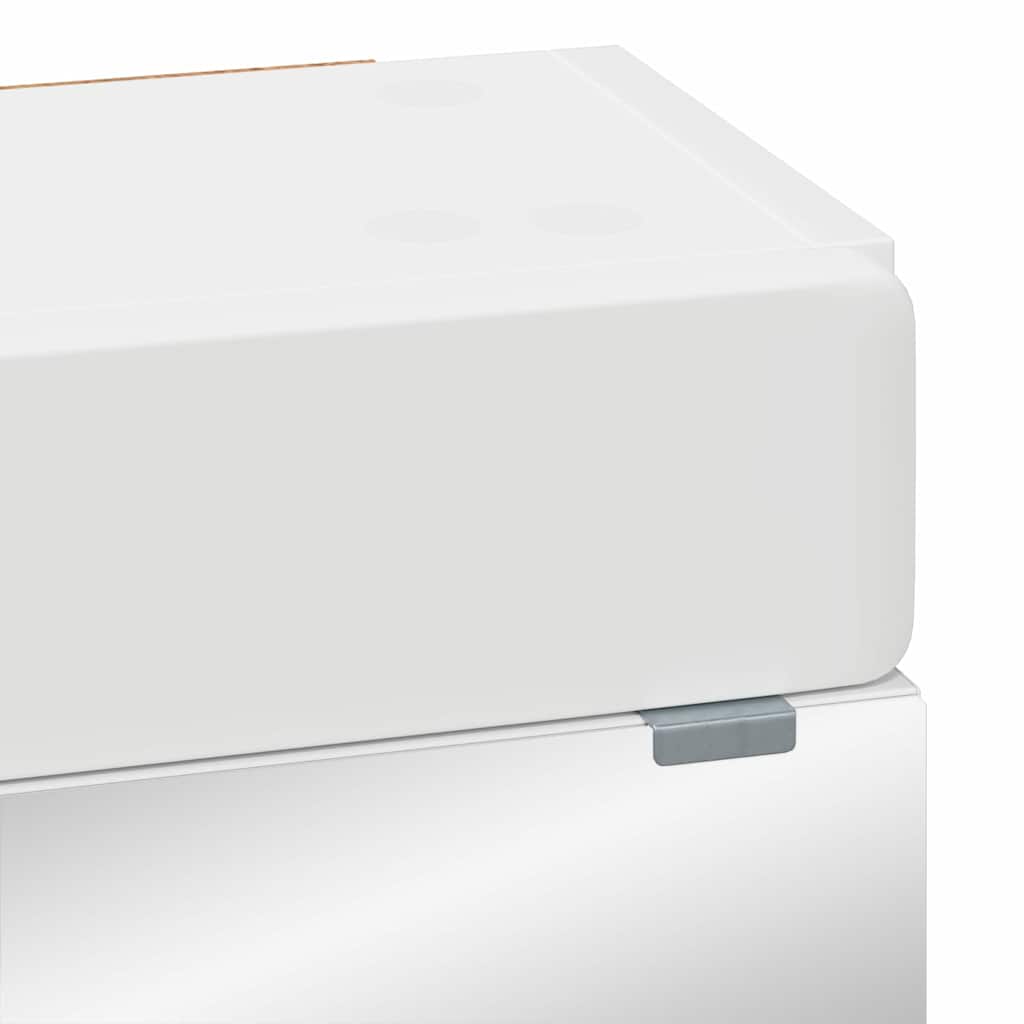 vidaXL Καθρέφτης Ντουλάπα Μπάνιου TULUM Λευκό 60 x 16,5 x 78 εκ
