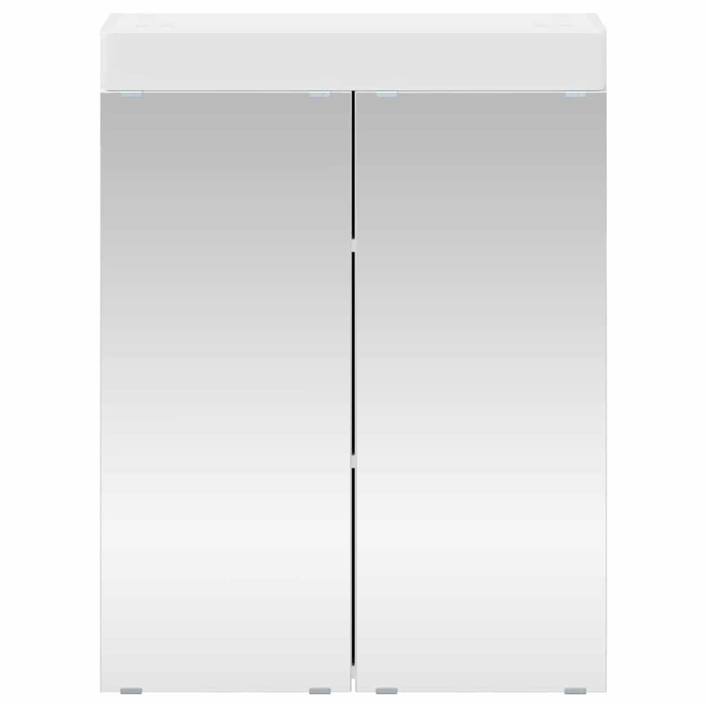 vidaXL Καθρέφτης Ντουλάπα Μπάνιου TULUM Λευκό 60 x 16,5 x 78 εκ