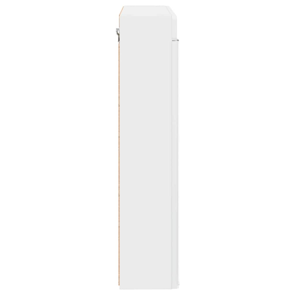 vidaXL Καθρέφτης Ντουλάπα Μπάνιου TULUM Λευκό 60 x 16,5 x 78 εκ