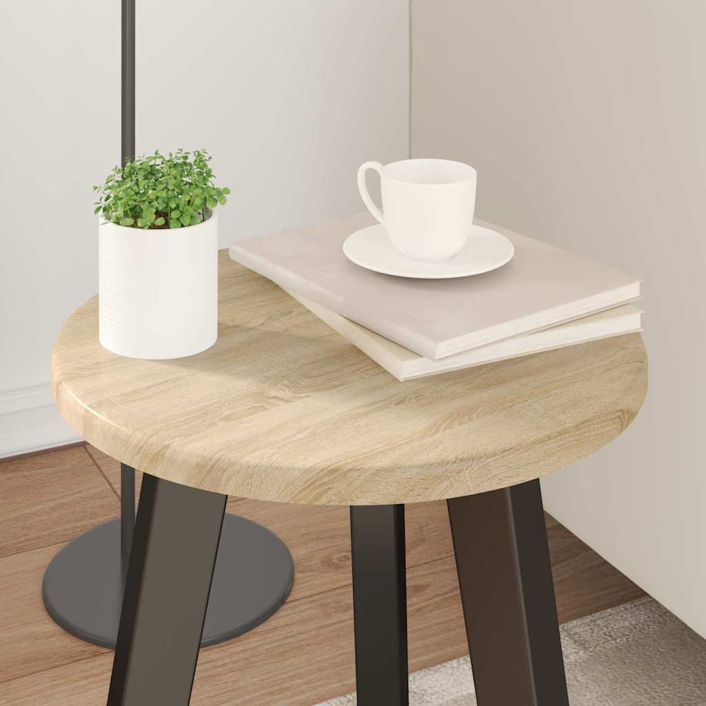 vidaXL Καπάκι τραπεζιού Sonoma Δρυς Ø 30 x 1,5 cm Επεξεργασμένο ξύλο